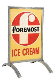 FOREMOST ICE CREAM SIDE WALK SIGN