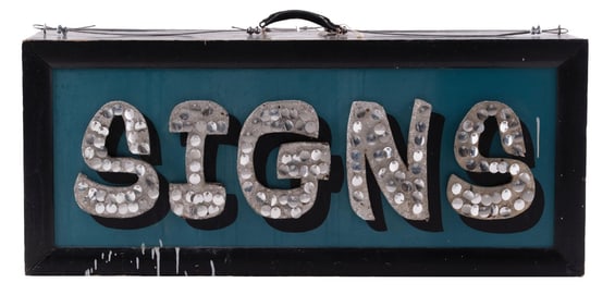 REFLECTIVE BOX SIGN ADVERTISING SIGNS