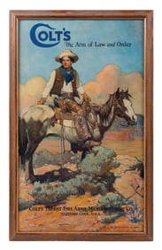 COLTS BANDED FIREARMS MFG. CO. CARDSTOCK ADVERTISING