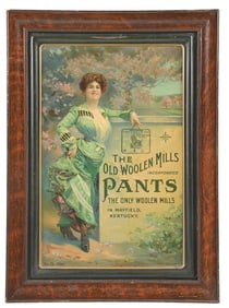 THE OLD WOOLEN MILLS PANTS SIGN