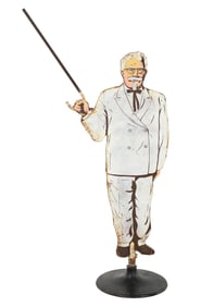 KFC COLONEL SIDEWALK SIGN