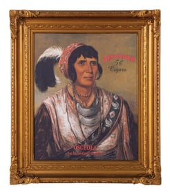 SEMINOLA 5¢ CIGAR PRINT ON CANVAS