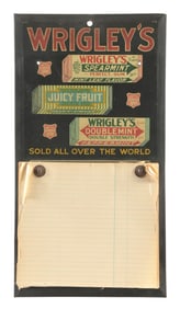WRIGLEY'S CHEWING GUM CALENDAR SIGN