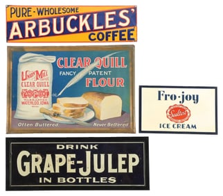 COLLECTION OF 4: GENERAL STORE SIGNS