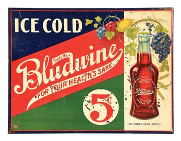 BLUDWINE SOFT DRINK FLANGE SIGN