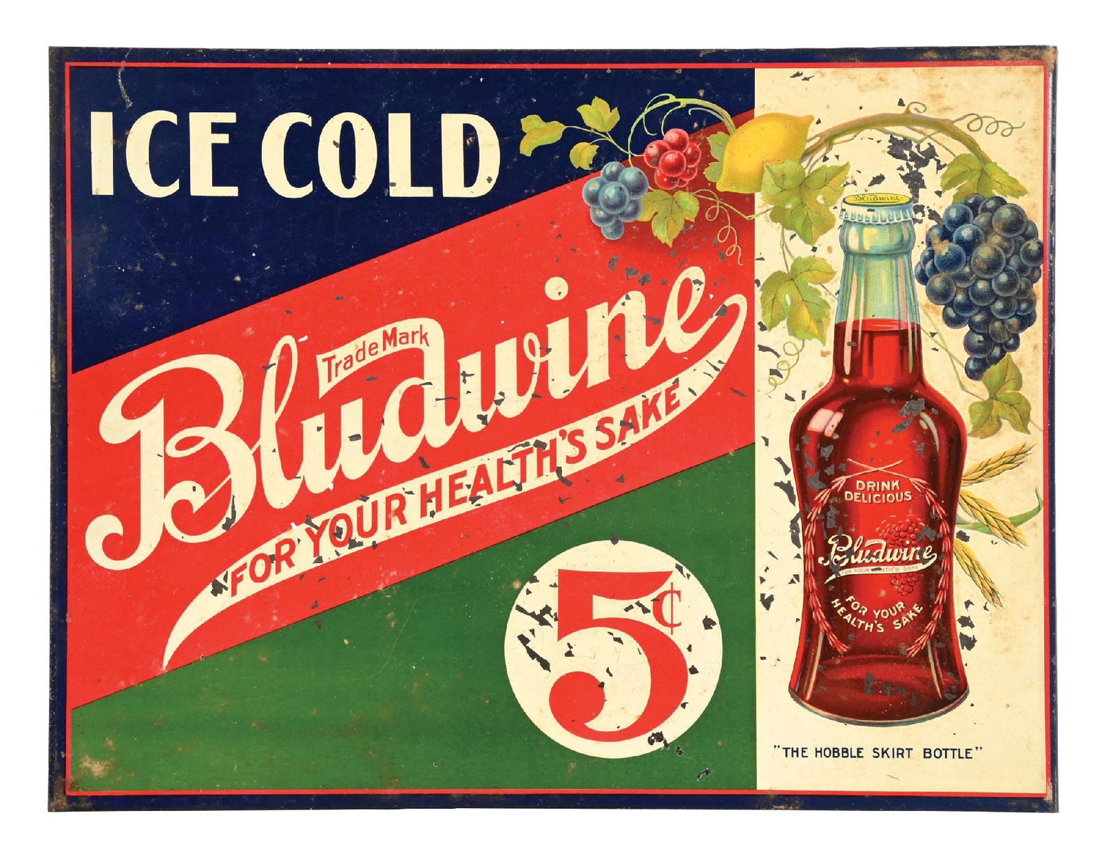 BLUDWINE SOFT DRINK FLANGE SIGN (1 of 2)