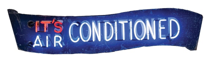 ORIGINAL AIR CONDITIONED NEON SIGN