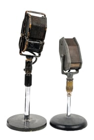 PAIR OF EARLY MICROPHONES