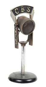 ORIGINAL RCA INDUCTOR MICROPHONE, MARKED FOR THE CENTRAL BROADCASTING SYSTEM