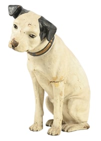 RCA NIPPER DOG PAPER MACHE FIGURAL ADVERTISING
