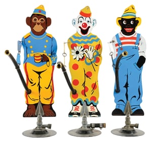 COLLECTION OF 3 FIGURAL LAWN SPRINKLERS