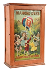 DIAMOND DYE COUNTRY STORE DISPLAY CABINET
