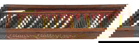 Clauss Cutlery Straight Razor Display Case Auction