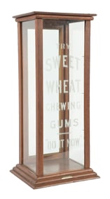 SWEET WHEAT CHEWING GUM COUNTERTOP STORE DISPLAY CASE
