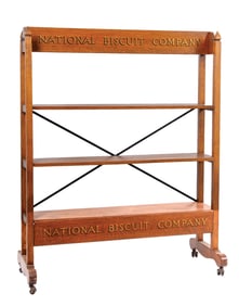 COUNTRY STORE NATIONAL BISCUIT COMPANY OAK RACK