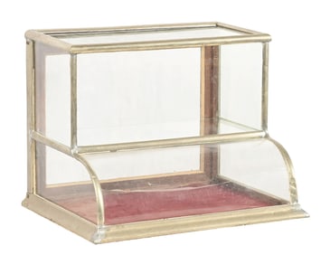 SMALL CURVED GLASS TOWER SHOWCASE