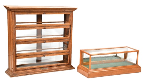 PAIR OF STORE DISPLAY CASES