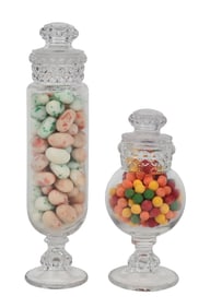 COLLECTION OF 2 EARLY APOTHECARY JARS