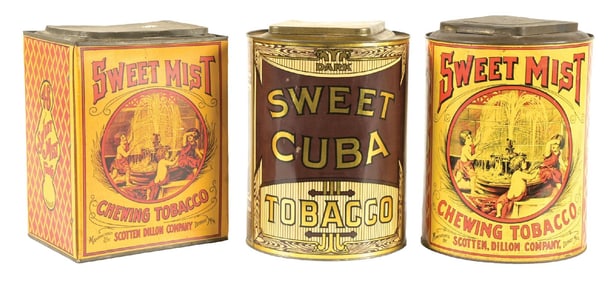 COLLECTION OF 3 TOBACCO TINS