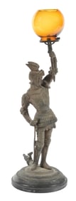 FIGURAL KNIGHT CIGAR LIGHTER