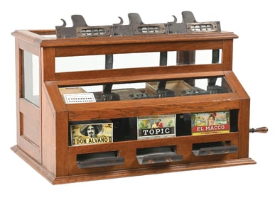 5¢ MYSTERY #7 THREE-STATION CIGAR VENDING MACHINE