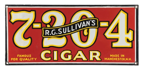 7-20-4 CIGAR SIGN