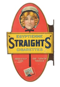 EGYPTIENNE STRAIGHTS CIGARETTES FLANGE SIGN