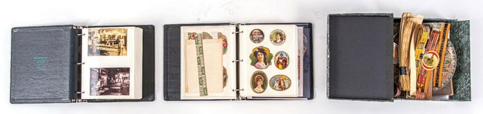 LARGE COLLLECTION OF CIGAR BOX LABELS AND BANNERS