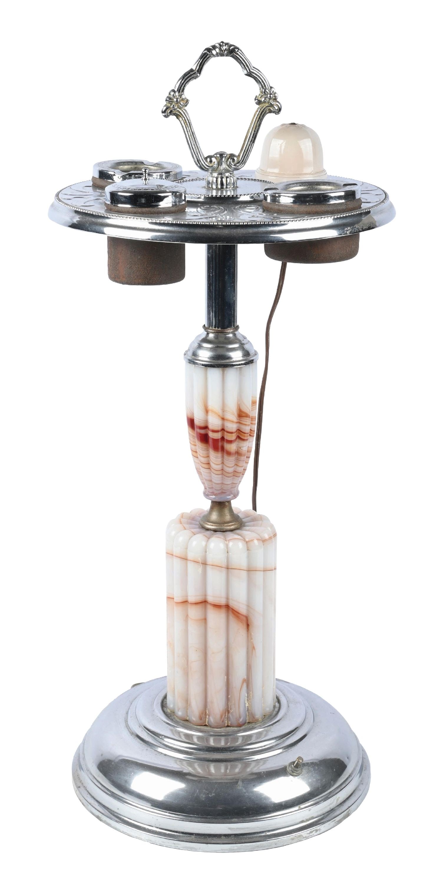 FLOOR-LIGHTED SMOKING STAND AND ASHTRAY (1 of 5)