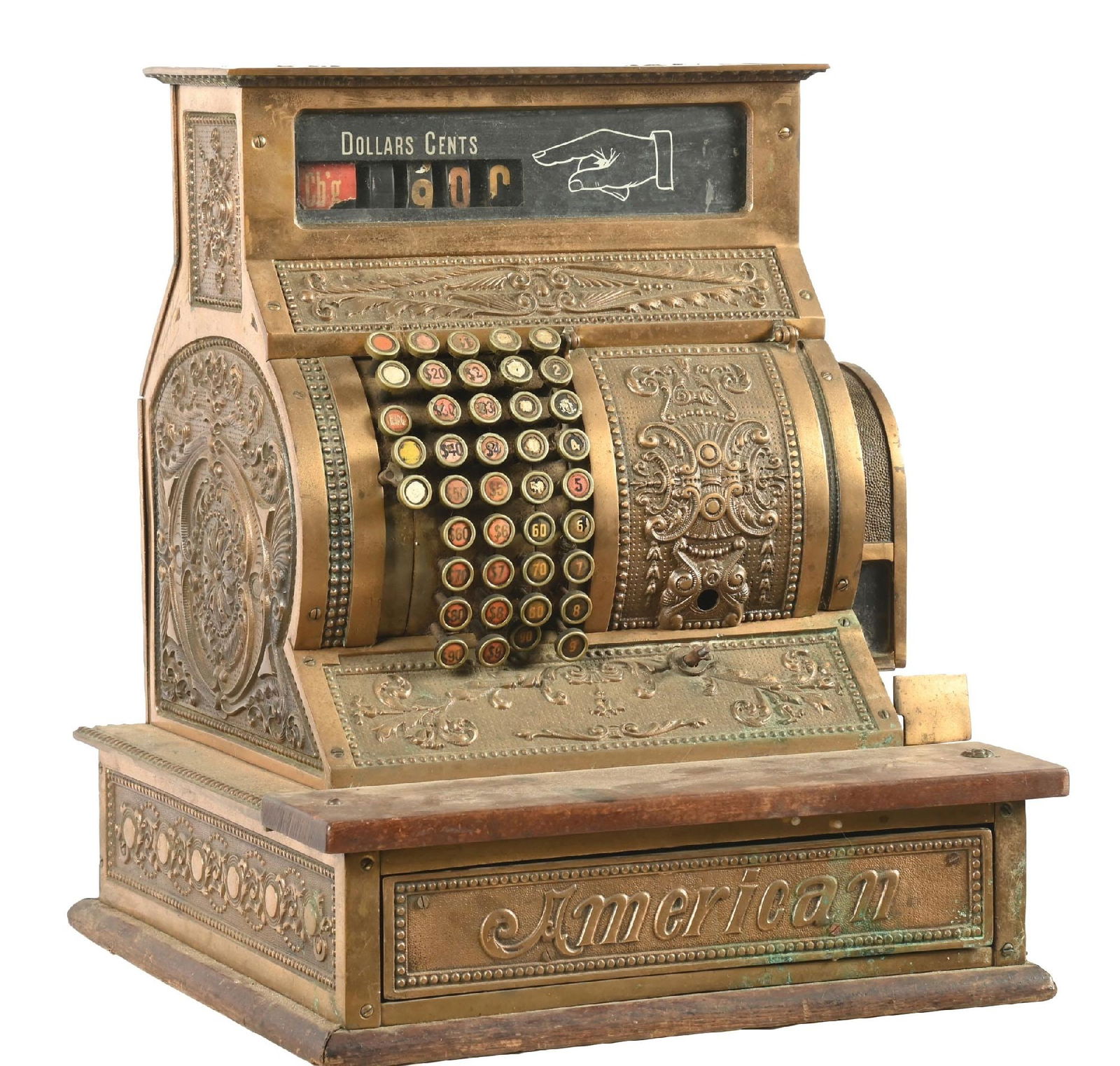 2319番 ジャンク品 NATIONAL AMOUNT PURCHASED National Cash Register Model 317