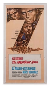 1960 "THE MAGNIFICENT SEVEN" THREE-SHEET MOVIE POSTER