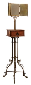 VICTORIAN SHAVING STAND W/ MIRROR