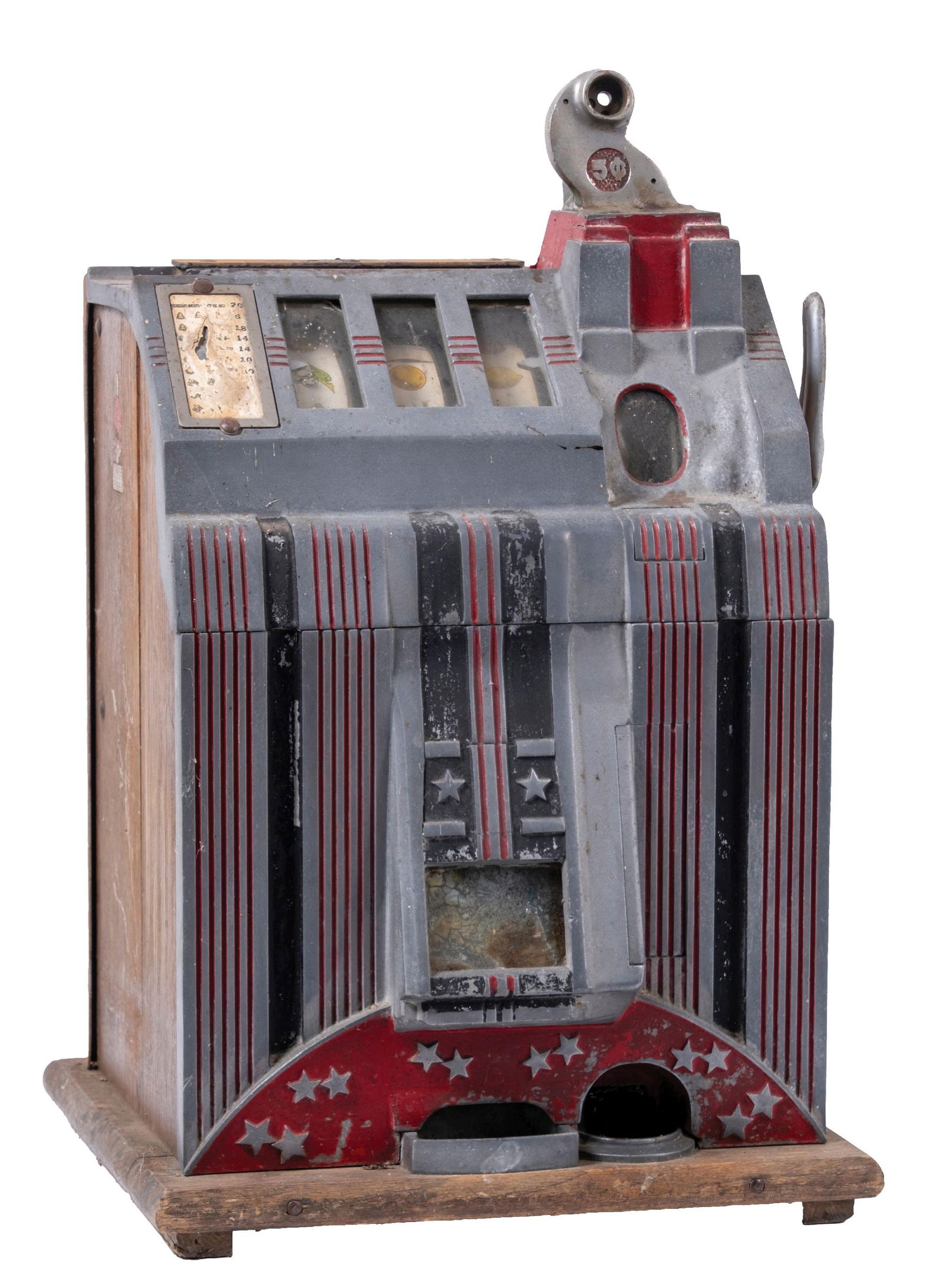 5¢ MILLS SKYSCRAPER SLOT MACHINE (1 of 4)