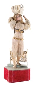 MUSICAL EXOTIC "FAN DANCER" YOUNG LADY AUTOMATON