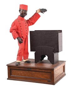 AUTOMATED BUTLER ADVERTISING OR MENU HOLDER AUTOMATON