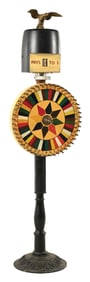 FLOOR MODEL CARNIVAL WHEEL OF FORTUNE W/ ODDS MAKER