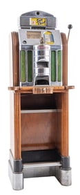 5¢ JENNINGS "SUN CHIEF" CONSOLE SLOT MACHINE