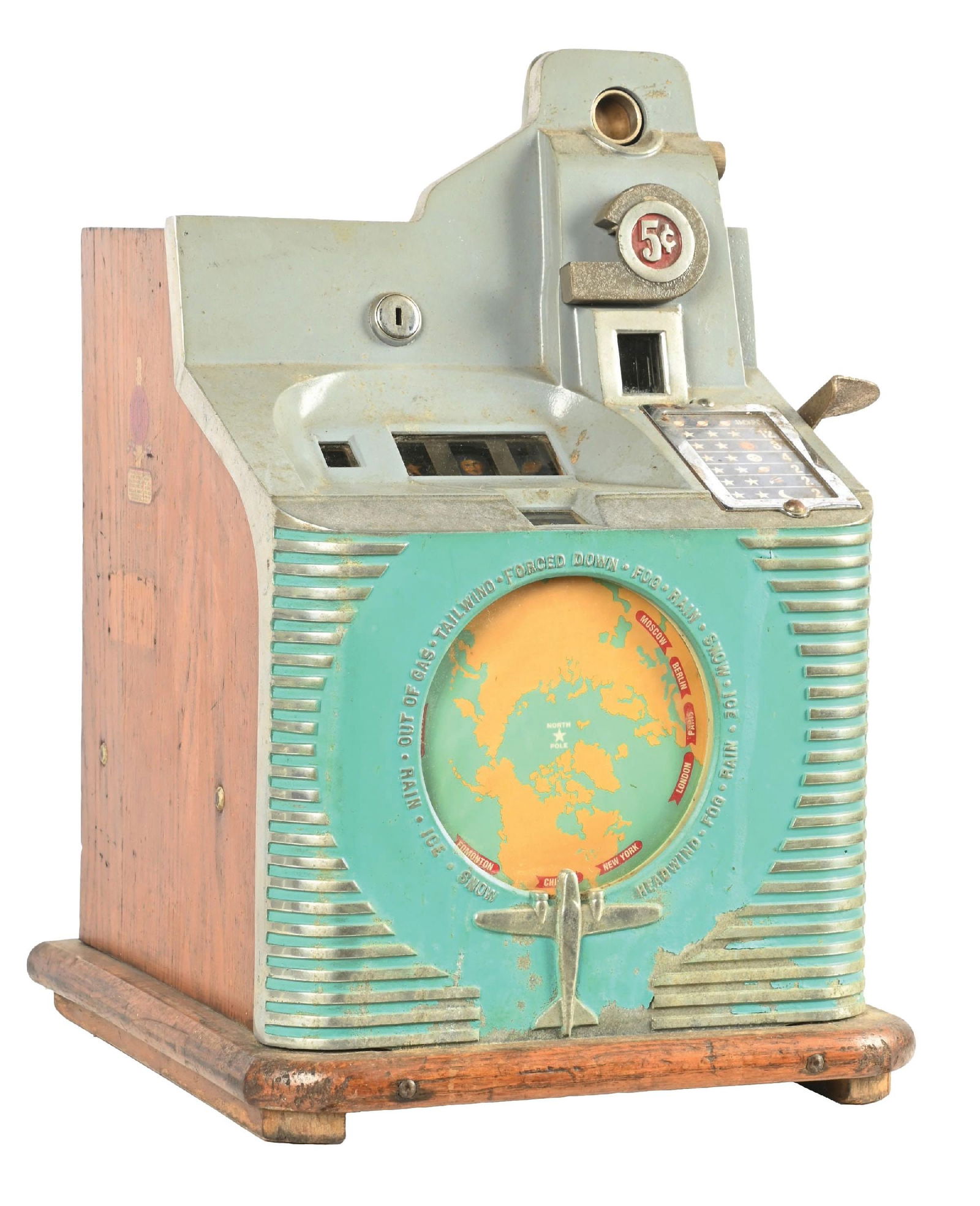 5¢ MILLS NOVELTY CO. QT DIAL SLOT MACHINE (1 of 8)