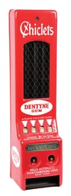 MILLS AUTOMATIC CHICLETS & DENTYNE GUM VENDING MACHINE
