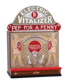 1¢ EXHIBIT SUPPLY CO. "ELECTRIC VITALIZER" SHOCKER MARCADE MACHINE