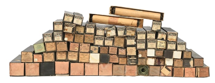 COLLECTION OF 80 PLAYER PIANO ROLLS