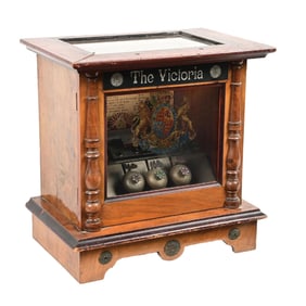 THE VICTORIA CYLINDER MUSIC BOX W/ BELLS & BUTTERFLIES
