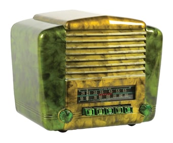 CROSLEY 628B CUSTOM PAINTED BAKELITE RADIO