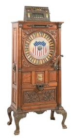 5¢ MILLS NOVELTY CO. "THE DEWEY" UPRIGHT SLOT MACHINE