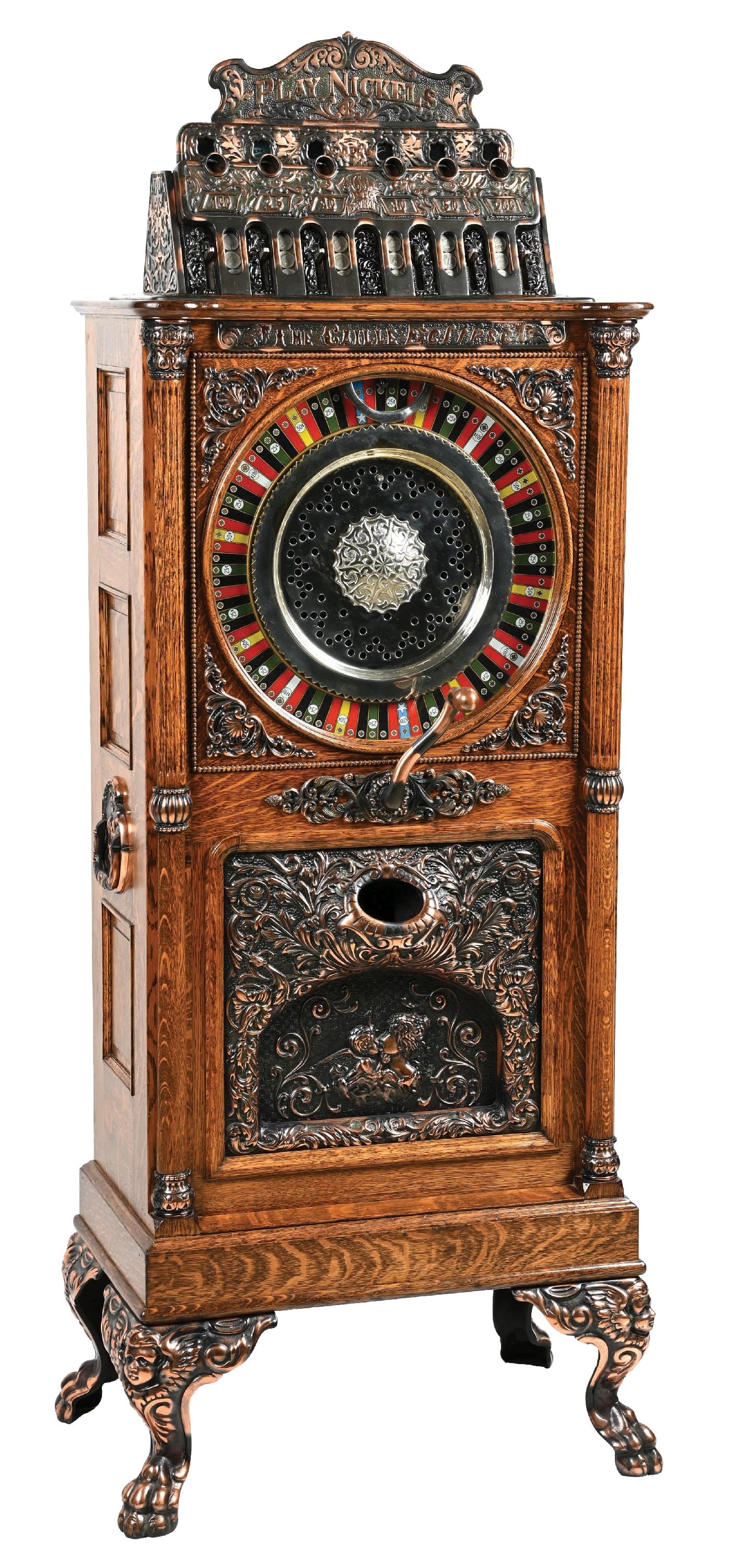 5¢ CAILLE ECLIPSE UPRIGHT SLOT MACHINE (1 of 6)