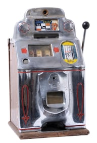 10¢ JENNINGS STANDARD CHIEF TIC-TAC-TOE SLOT MACHINE