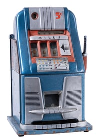 5¢ MILLS NOVELTY HIGH-TOP "BLUE BELL" SLOT MACHINE
