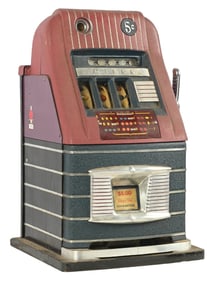5¢ MILLS JEWEL BELL HIGHT-TOP SLOT MACHINE