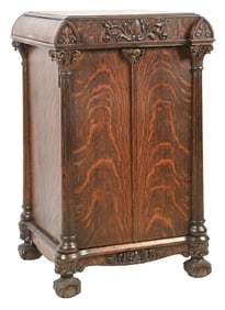 OAK PHONOGRAPH STAND