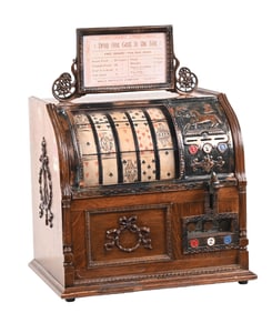 5¢ MILLS JOCKEY POKER TRADE STIMULATOR